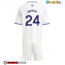 Otroške Nogometnih dresov Aston Villa Amadou Onana #24 Tretji 2025-26 Kratki rokavi (+ hlače)